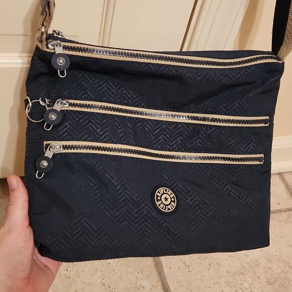 Kipling "Alvar" Dark Blue Crossbody Bag - Picture 3 of 8